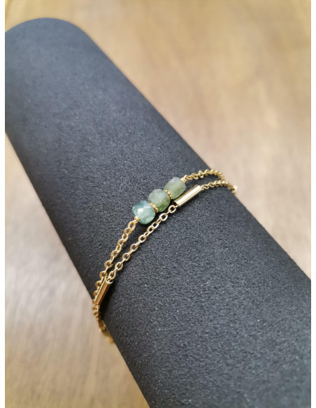 Náramek s korálky aventurínu | PIOU PIOU-2