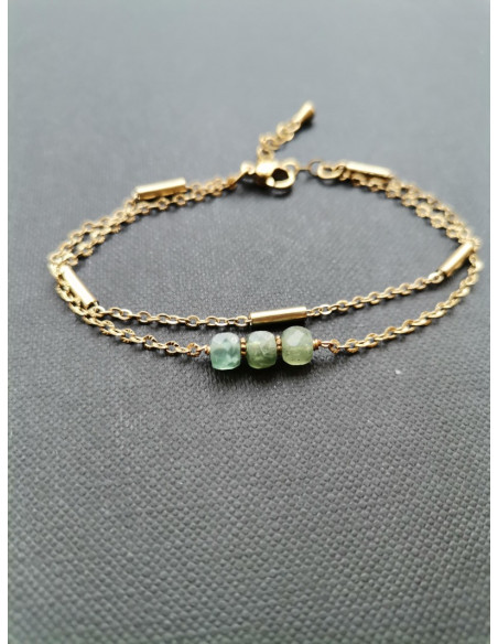 Náramek s korálky aventurínu | PIOU PIOU-1