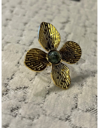 Zlatý prsten ve tvaru kytky | PIOU PIOU-1