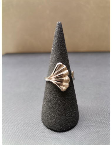 Stříbrný prsten s listem Gingo | PIOU PIOU-1