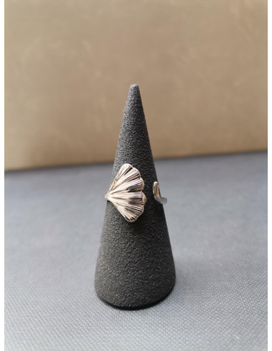 Stříbrný prsten s listem Gingo | PIOU PIOU-2