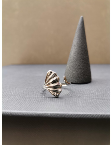 Stříbrný prsten s listem Gingo | PIOU PIOU-4