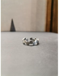 Stříbrný prsten z drobných koleček | PIOU PIOU-1 2