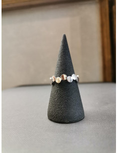 Stříbrný prsten z drobných koleček | PIOU PIOU-1