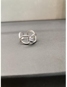 Stříbrný proplétaný prsten | PIOU PIOU-1