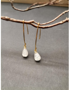 Náušnice s průsvitnou kapkou | PIOU PIOU-1