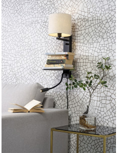 Nástěnná lampa Florence se stínítkem světlý len | IT´S ABOUT ROMI - 1 2