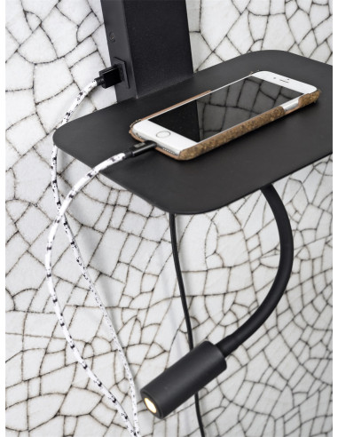 Nástěnná lampa Florence se stínítkem světlý len | IT´S ABOUT ROMI-7