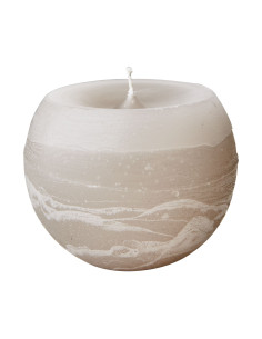 Barevná svíčka Cote Nord kulatá Ø10, světle šedá | AFFARI-1