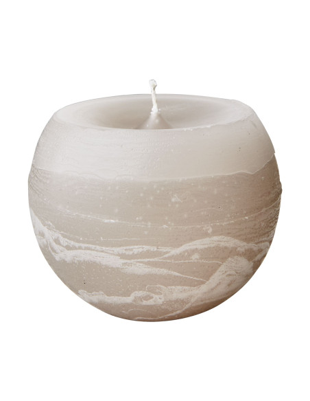 Barevná svíčka Cote Nord kulatá Ø10, světle šedá | AFFARI-1