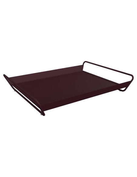 Kovový podnos Alto 38,5x53cm, outdoor | FERMOB-10 black cherry