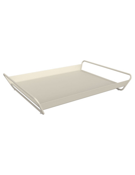 Kovový podnos Alto 38,5x53cm, outdoor | FERMOB-12 clay grey