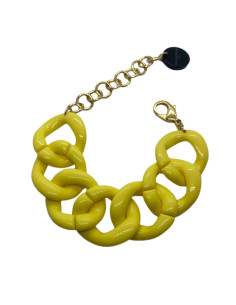 Řetězový náramek v žluté barvě | FRANCINE BRAMLI-1