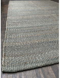 Natural hemp fibre carpet, 128x200cm grey | import India - 1 2