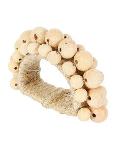Kroužek na ubrousky Billes s dřevěnými korálky | CÔTÉ TABLE-1 2
