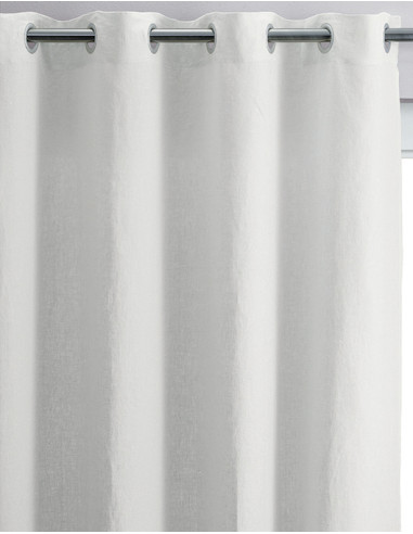 Lněný závěs Zeff - Blanc 140x280 | VIVARAISE-1