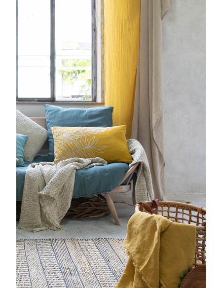 Lněný závěs Zeff - Blanc 140x280 | VIVARAISE-2