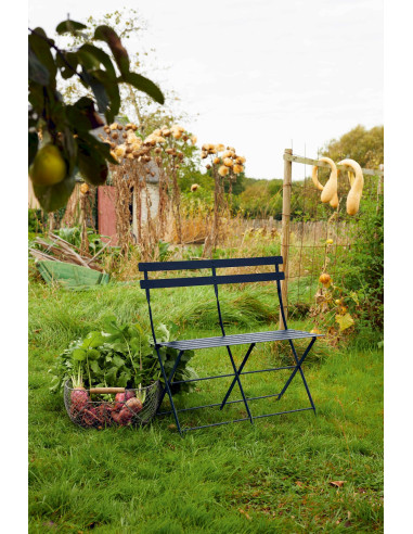 Skládací kovová lavička Bistro | FERMOB-52