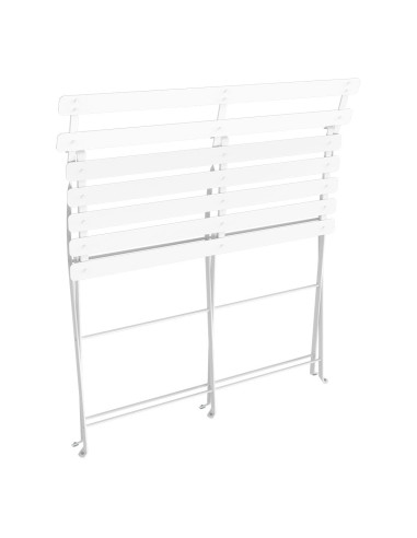Skládací kovová lavička Bistro | FERMOB-2 cotton white