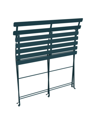 Skládací kovová lavička Bistro | FERMOB-6 acapulco blue