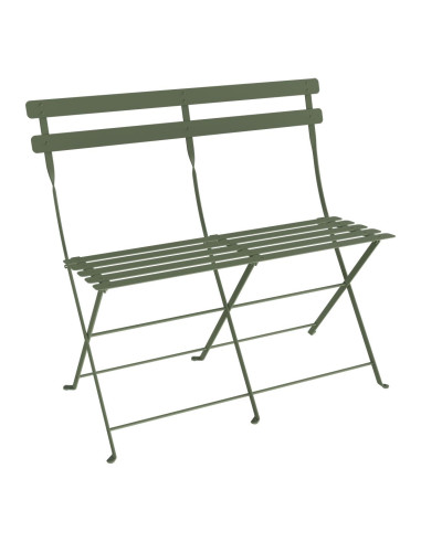 Skládací kovová lavička Bistro | FERMOB-7 cactus