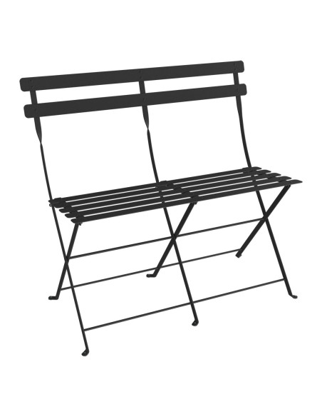 Skládací kovová lavička Bistro | FERMOB-11 anthracite