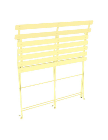 Skládací kovová lavička Bistro | FERMOB-16 frosted lemon