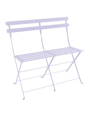 Skládací kovová lavička Bistro | FERMOB-25 marshmallow