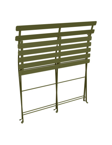 Skládací kovová lavička Bistro | FERMOB-38 pesto