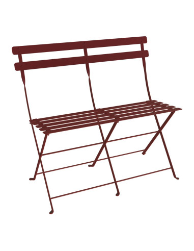 Skládací kovová lavička Bistro | FERMOB-39 chilly