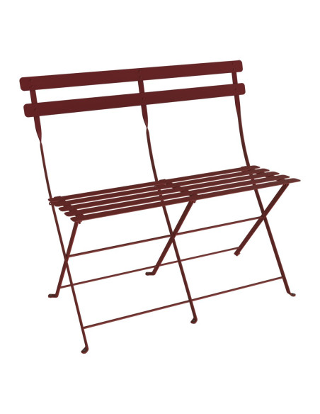 Skládací kovová lavička Bistro | FERMOB-39 chilly