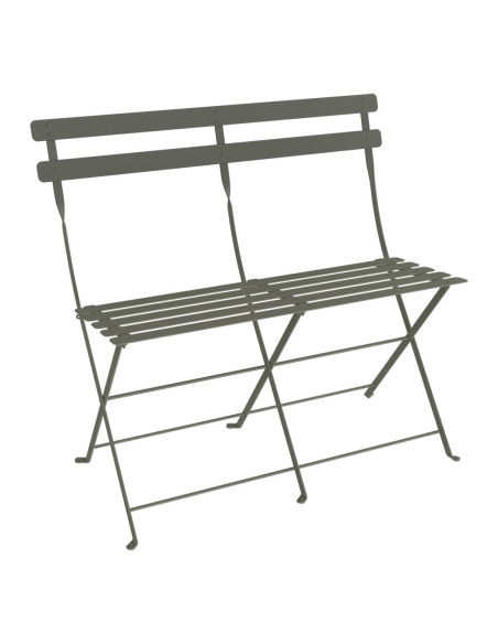 Skládací kovová lavička Bistro | FERMOB-43 rosemary