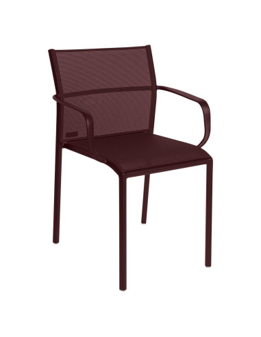 Kovová židle Cadiz s výpletem a s područkami | FERMOB-7