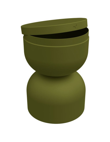 Kovový stolek/ stolička Piapolo s úložným prostorem-23 pesto a