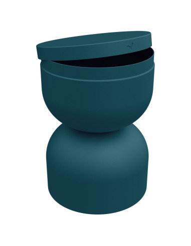 Kovový stolek/ stolička Piapolo s úložným prostorem-32 acapulco blue a