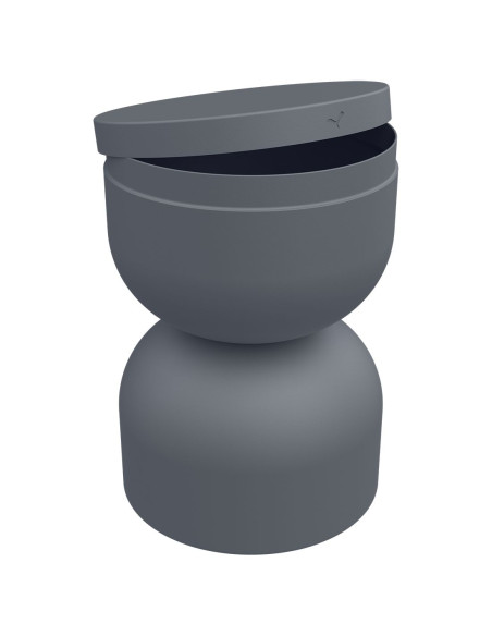 Piapolo metal table/stool with storage space - 39