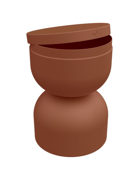 Piapolo metal table/stool with storage space - 43