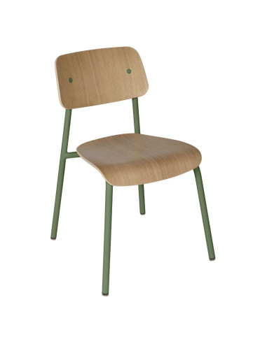 Kovová židle Studie se dřevem, indoor | FERMOB-4 cactus