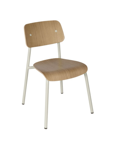 Metal chair Study with wood, indoor | FERMOB - 10