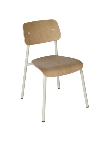 Metal chair Study with wood, indoor | FERMOB - 10