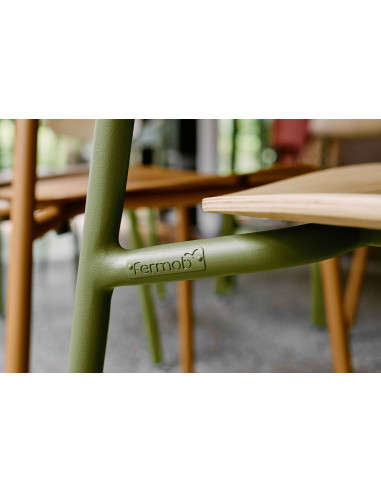 Metal chair Study with wood, indoor | FERMOB - 29