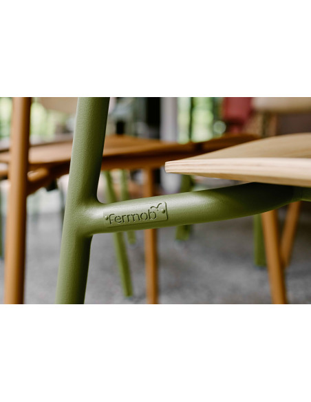 Metal chair Study with wood, indoor | FERMOB - 29