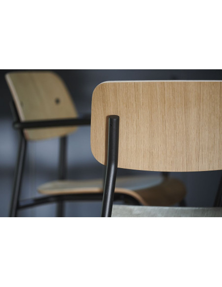 Metal chair Study with wood, indoor | FERMOB - 31