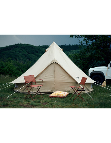 Skládací kovová židle Plein Air s područkami a s výpletem | FERMOB-23