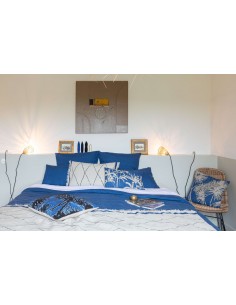 Linen cushion cover Zeff -touareg 65x65 | VIVARAISE - 1 2