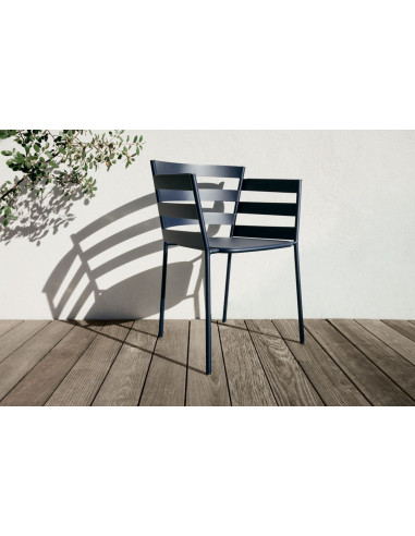 Zahradní kovové křeslo Rythmic | FERMOB-30
