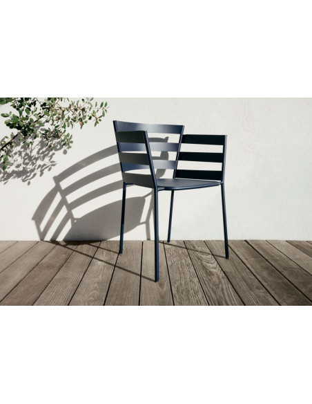 Zahradní kovové křeslo Rythmic | FERMOB-30