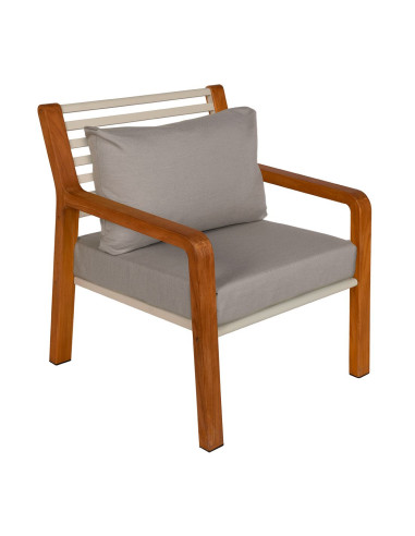 Teak armchair Somerset with upholstery | FERMOB - 3