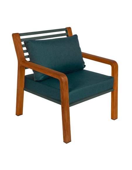 Teak armchair Somerset with upholstery | FERMOB - 4