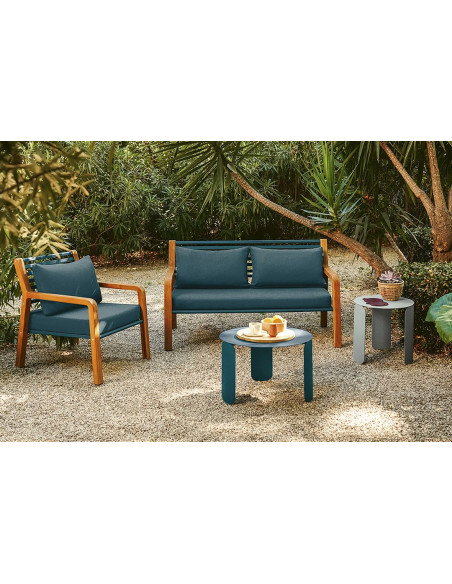 Teak armchair Somerset with upholstery | FERMOB - 7